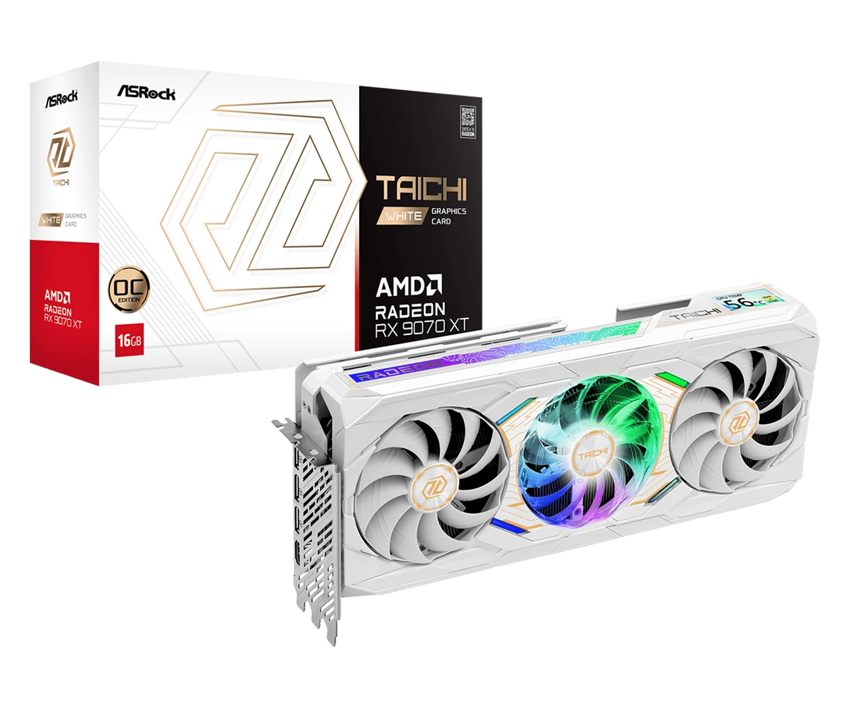 ASRock Radeon RX 9070 XT Taichi White 16GB OC
